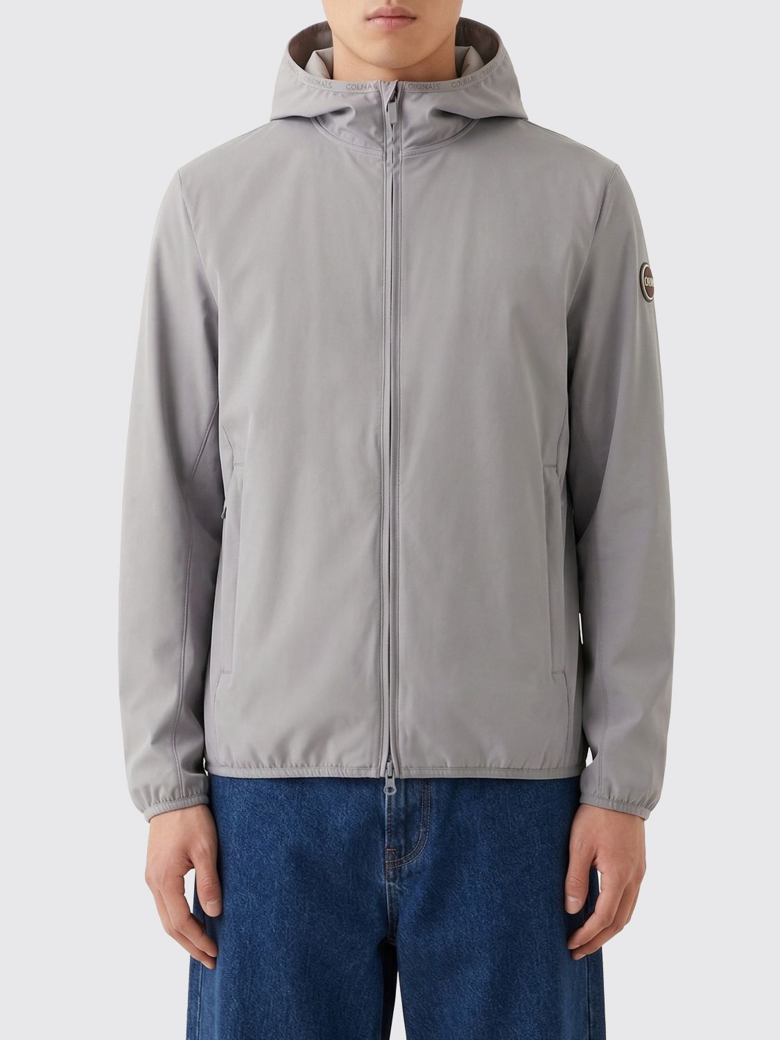 Colmar Softshell Polyester Hooded Jacket In Gray