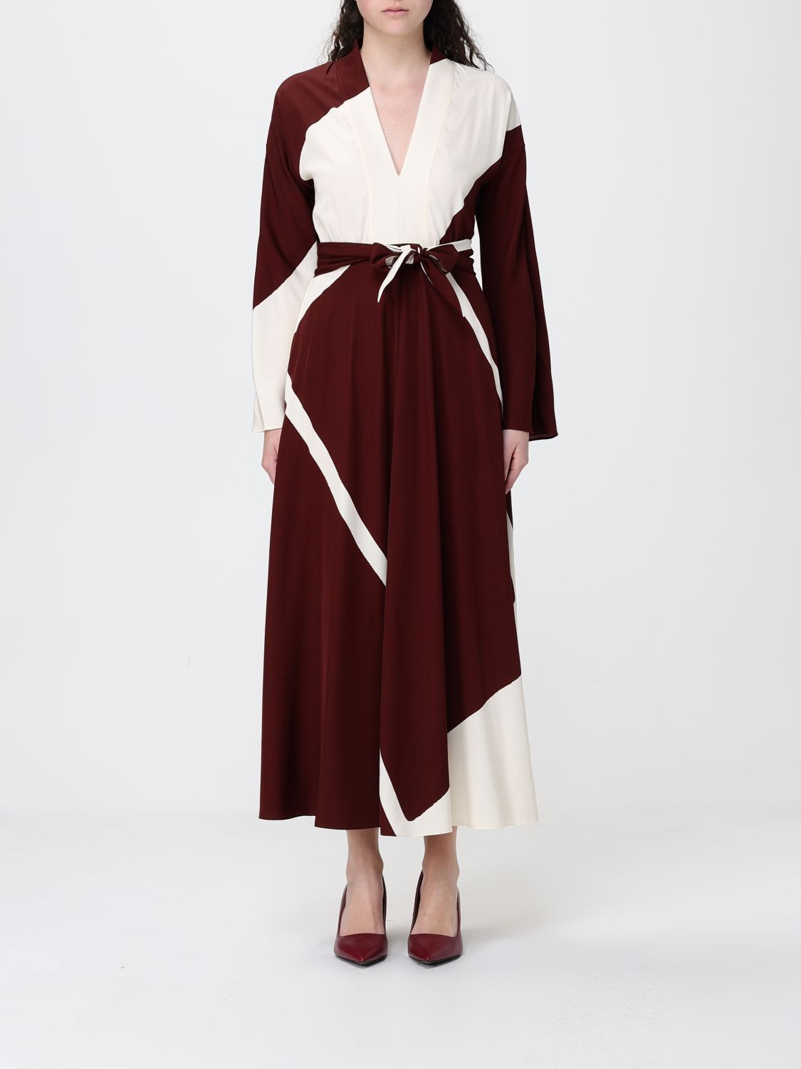 ALBERTA FERRETTI Midi-Kleid aus Viskose
