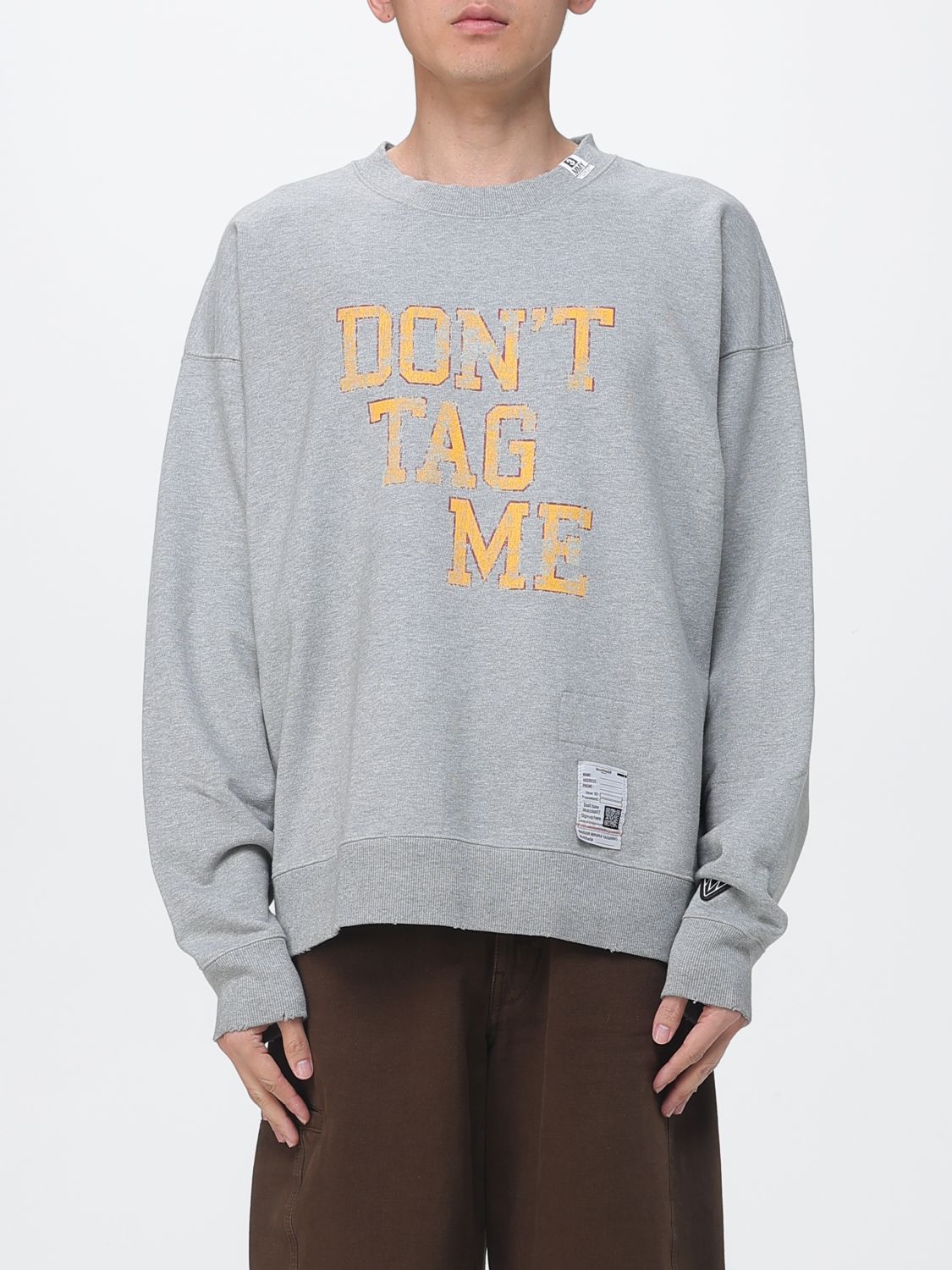 MAISON MIHARA YASUHIRO Printed Crew Neck Sweatshirt　MAISON MIHARA YASUHIRO プリント クルーネック スウェットシャツ MAISON