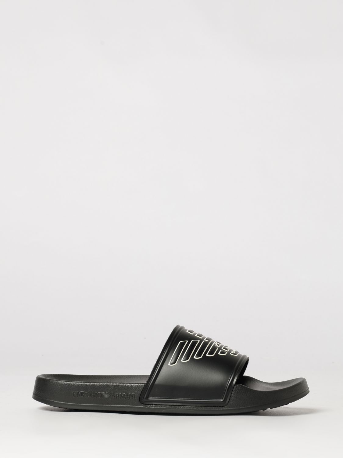 EMPORIO ARMANI Sliders in gomma con Eagle stampato