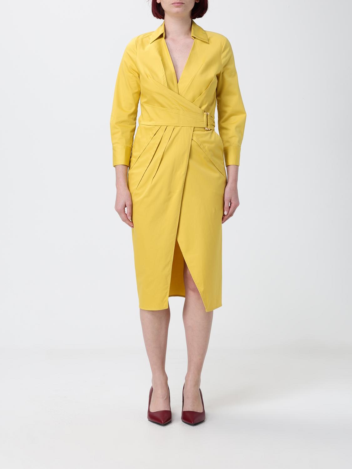 ELISABETTA FRANCHI Midi-Kleid aus Stretch-Baumwolle