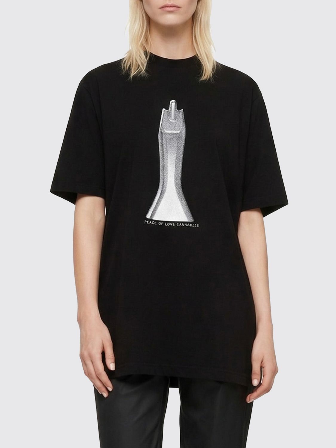 Rick Owens DRKSHDW Printed Cotton T-Shirts　Rick Owens DRKSHDW プリント コットン T シャツ Rick