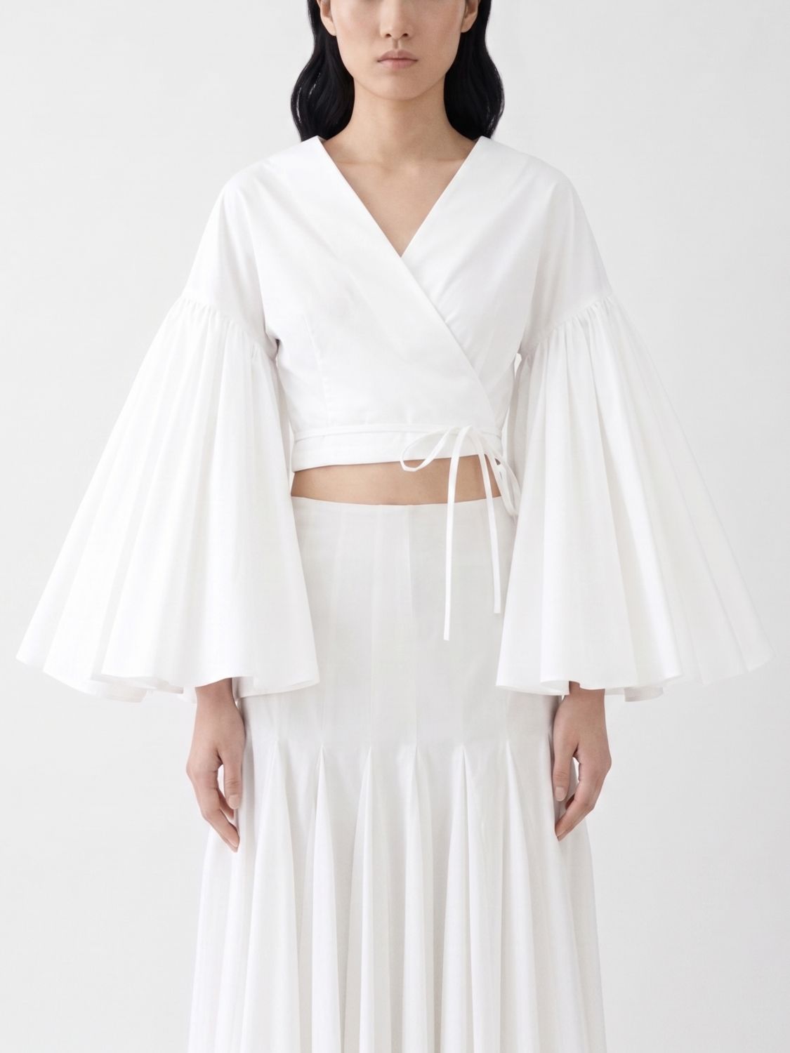JACQUEMUS Paysan Wrap Top in Cotton