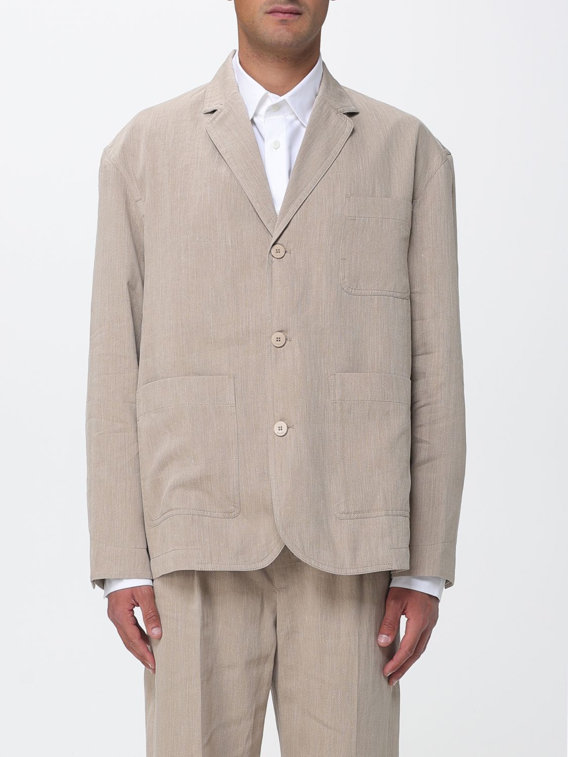 JACQUEMUS JACQUEMUS Single-Breasted Blazer in Cotton Blend　JACQUEMUS シングルブレスト ブレザー コットンブレンド
