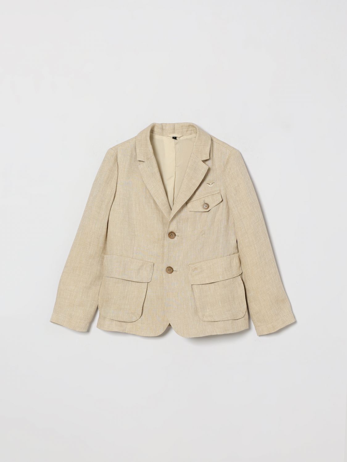 EMPORIO ARMANI Einreihiger Leinenblazer