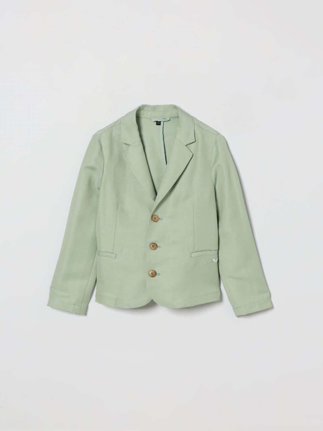 EMPORIO ARMANI Einreihiger Leinenmischblazer