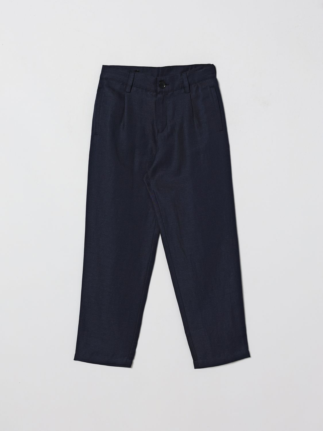 EMPORIO ARMANI Pantaloni in misto lino