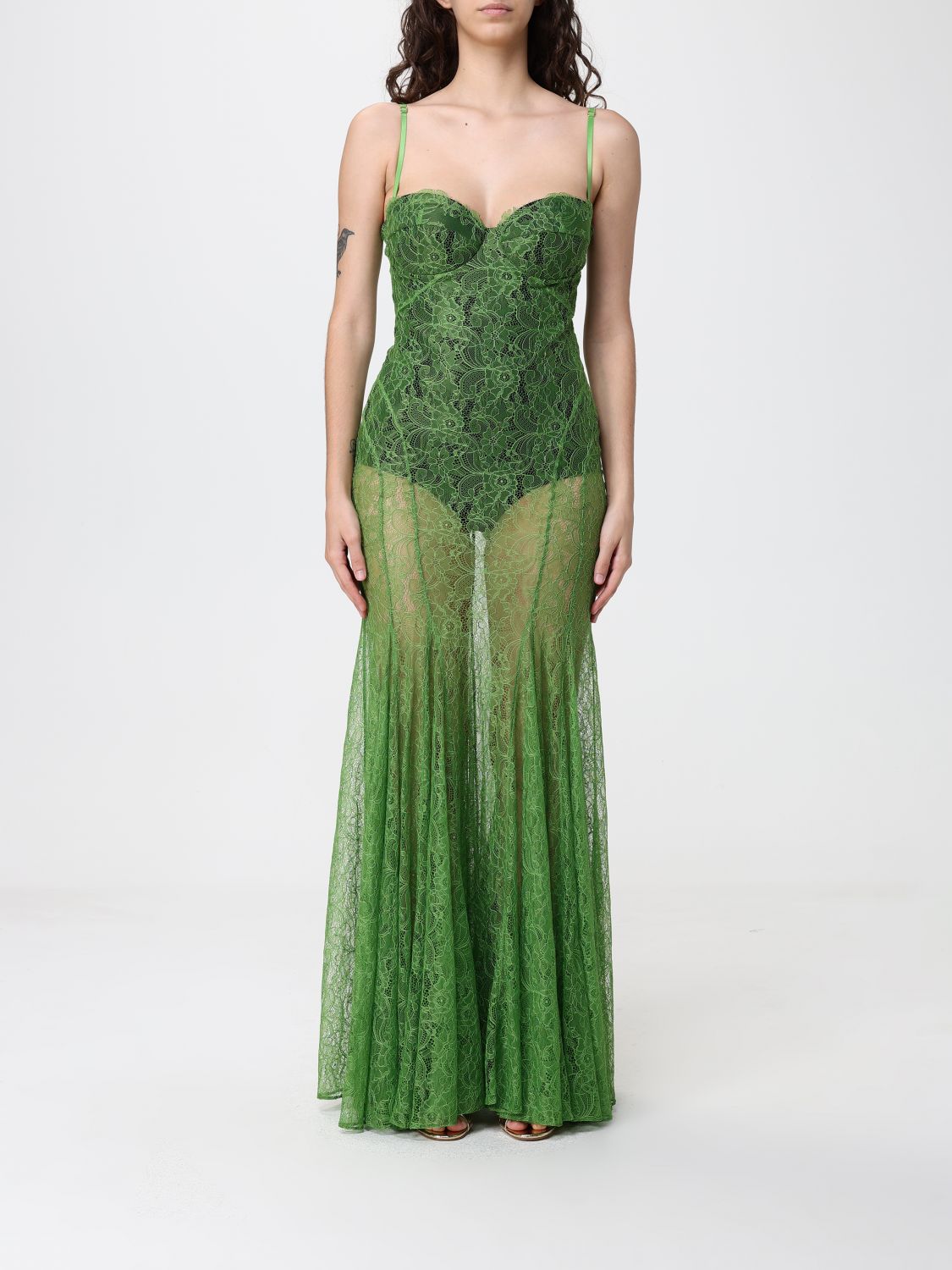 ELISABETTA FRANCHI Spitzen-Slipdress