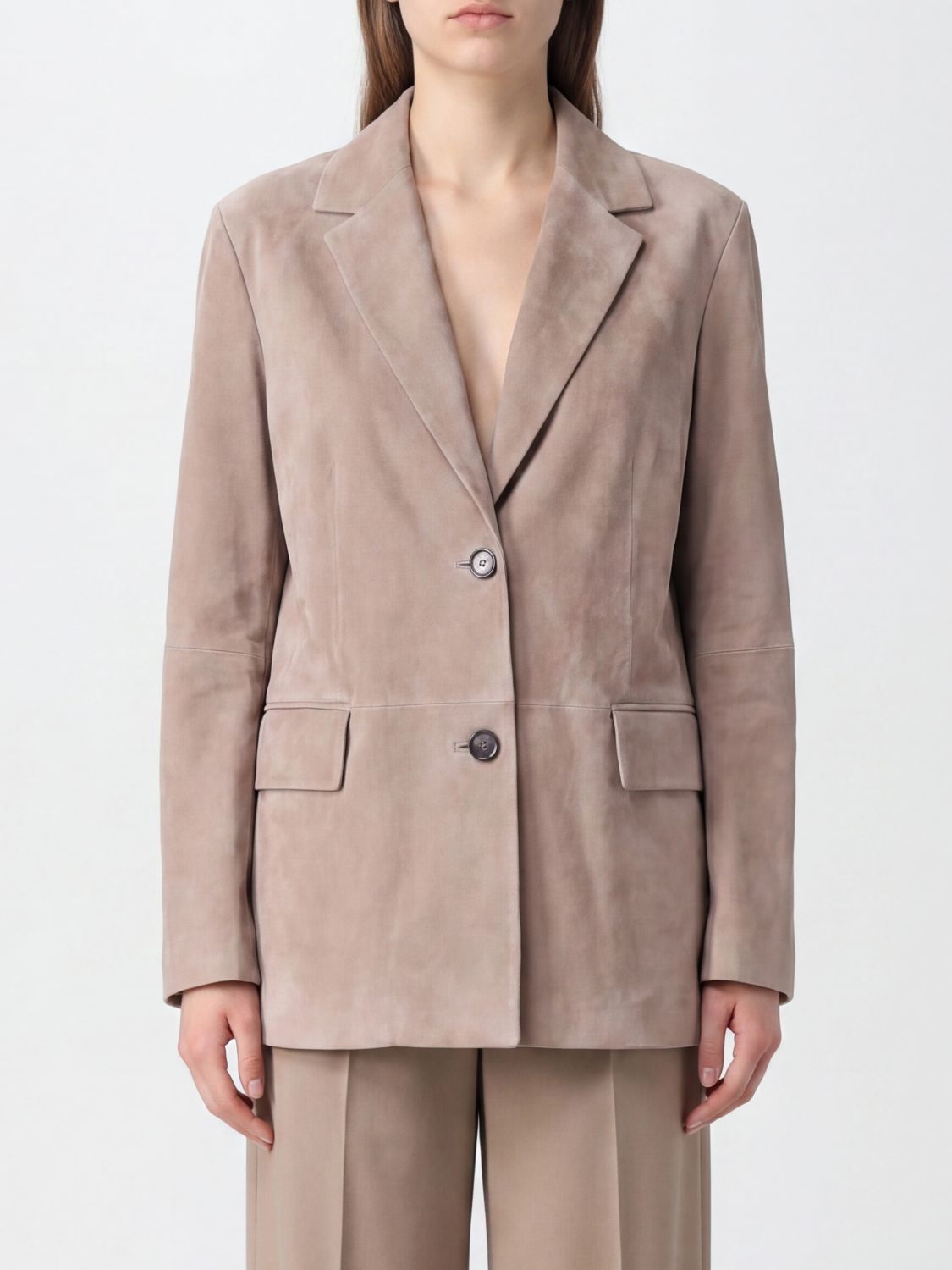 'S MAX MARA Jacket Woman color Brown