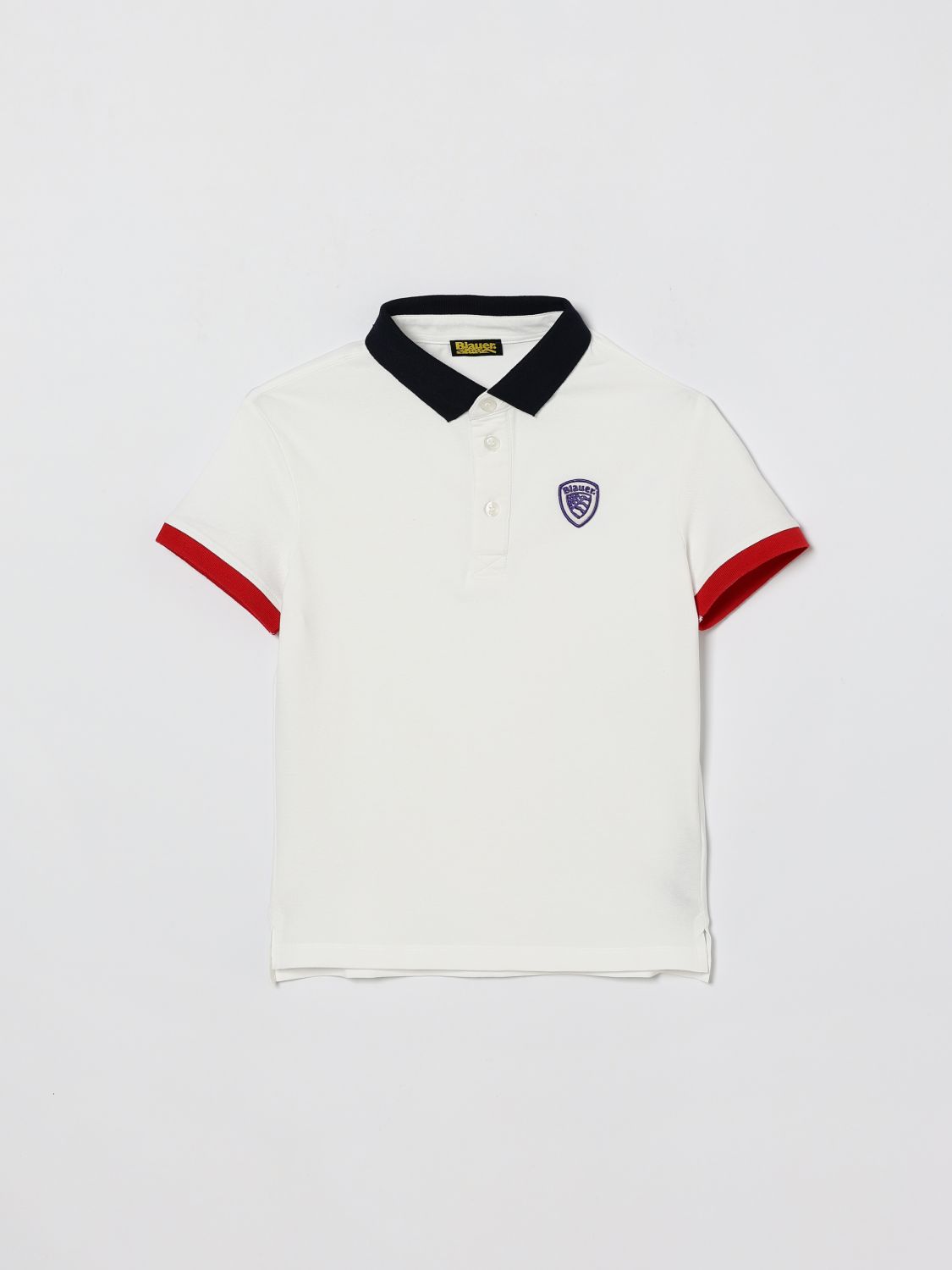 BLAUER Baumwoll-Polohemd mit Logo