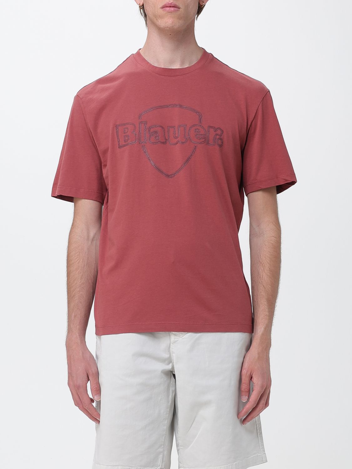 BLAUER Baumwoll-T-Shirt mit Logo