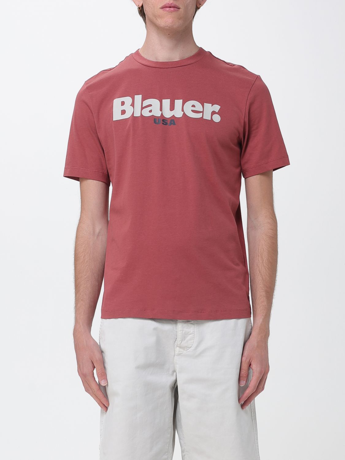 BLAUER Baumwoll-T-Shirt mit Logo