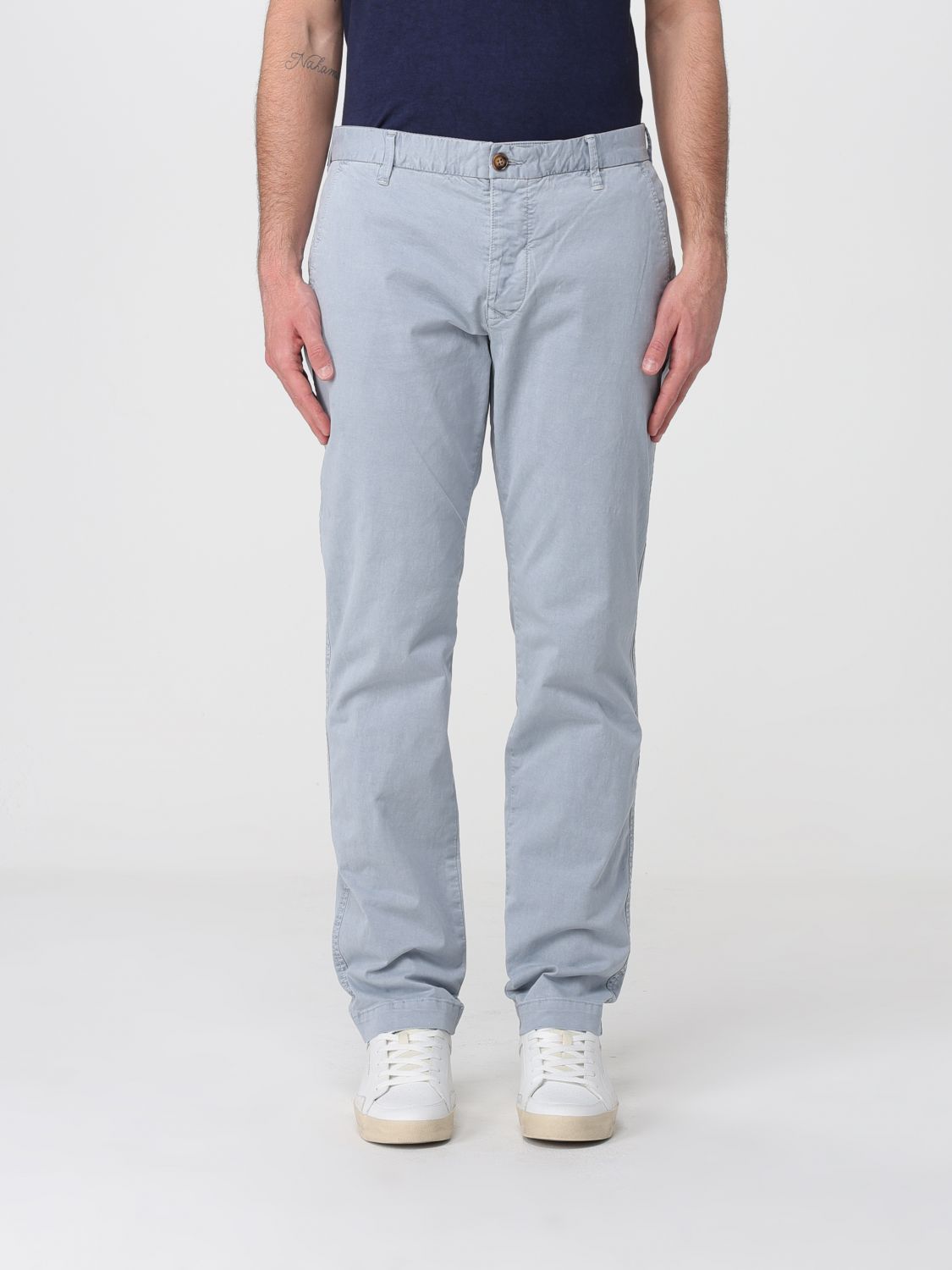 Blauer Stretch Cotton Chino Trousers