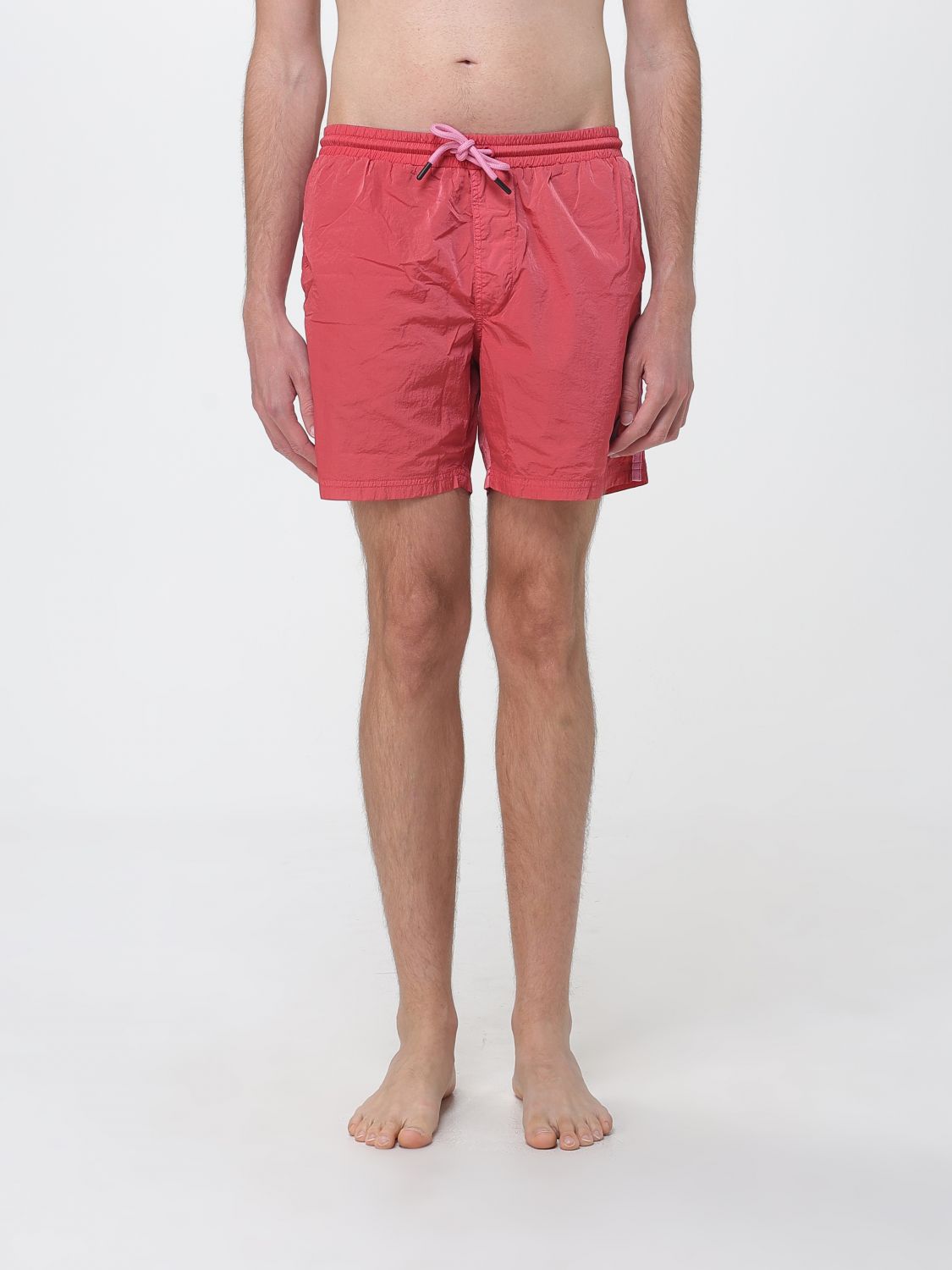 Blauer Nylon Swimsuit with Drawstring