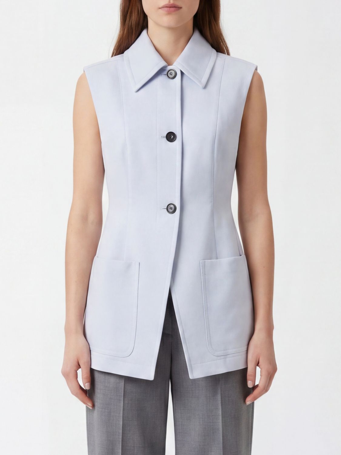 SPORTMAX Gilet in misto cotone