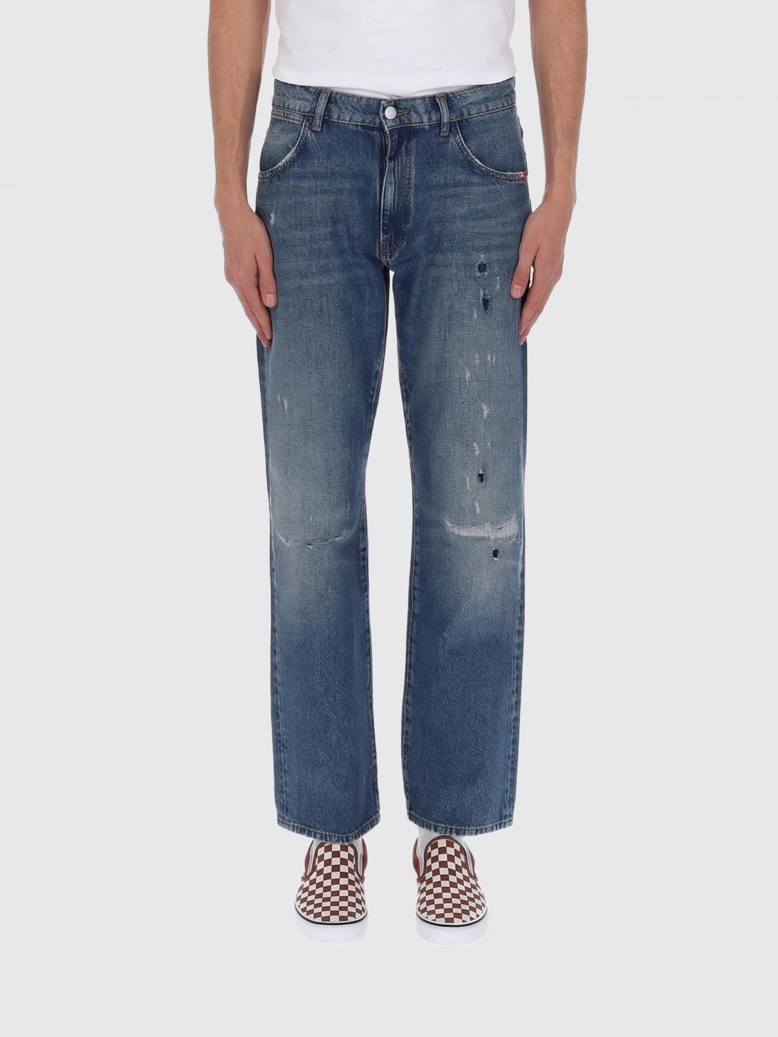 AMISH Jeans straight in denim di cotone