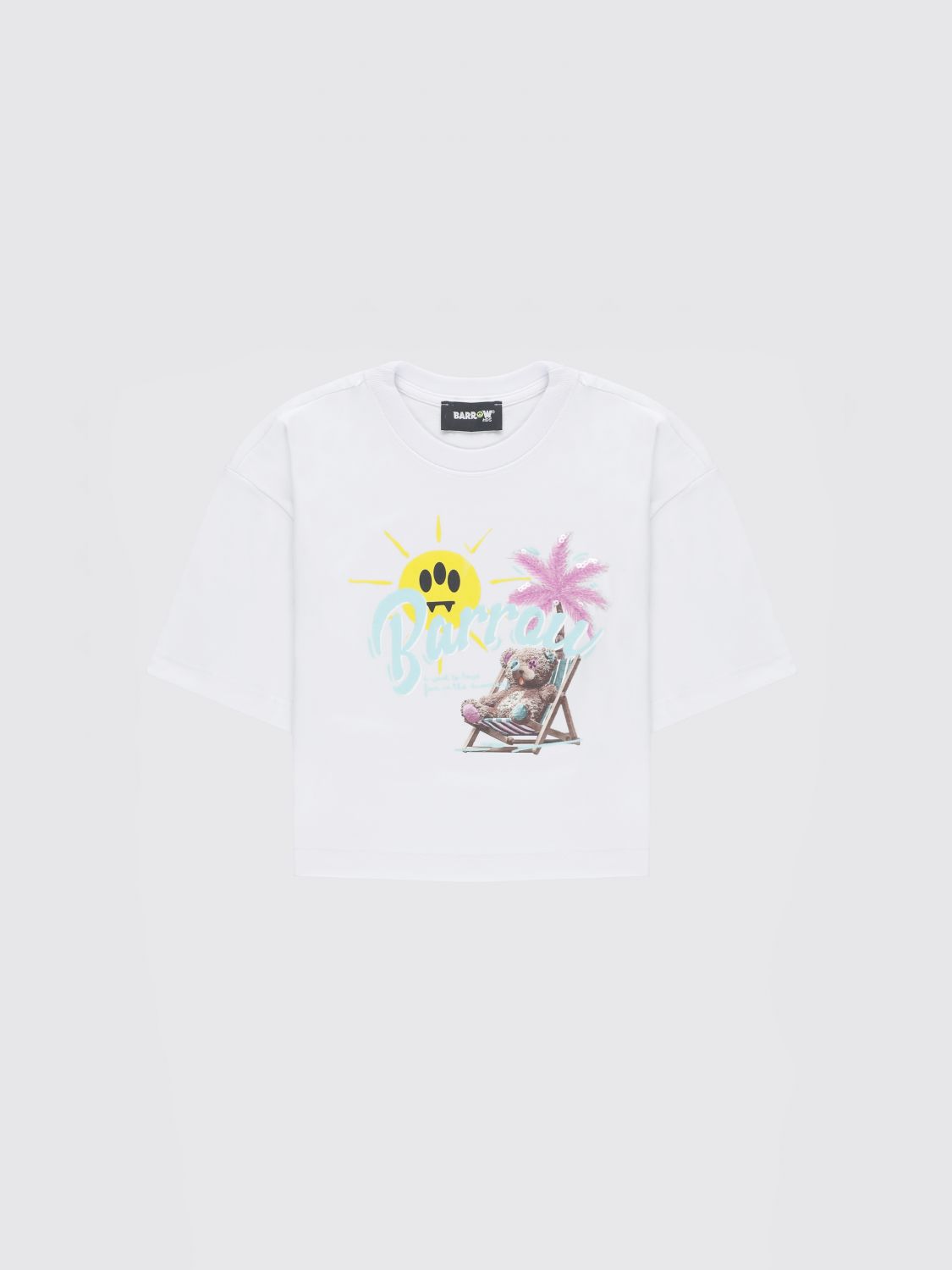 BARROW KIDS T-shirt in cotone con stampa grafica