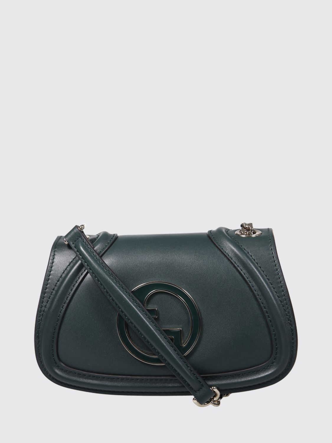 Gucci Leather Blondie Bag In Green