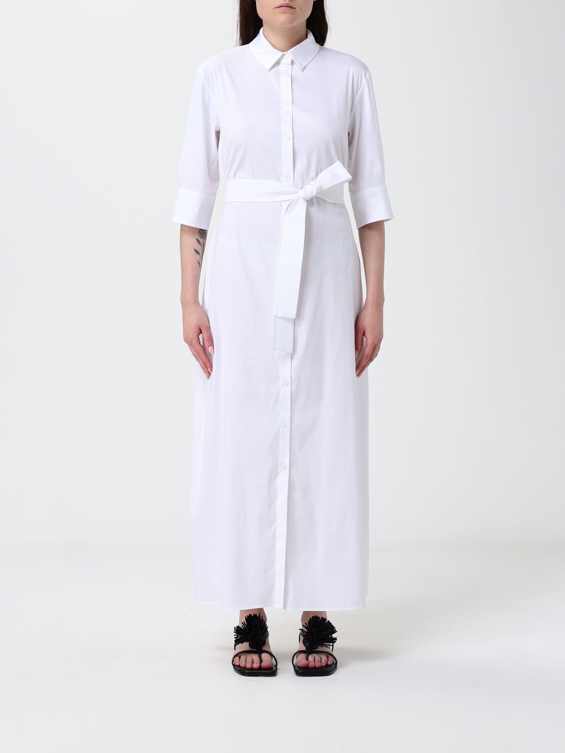 MAX MARA Baumwollmischgewebe Hemdblusenkleid