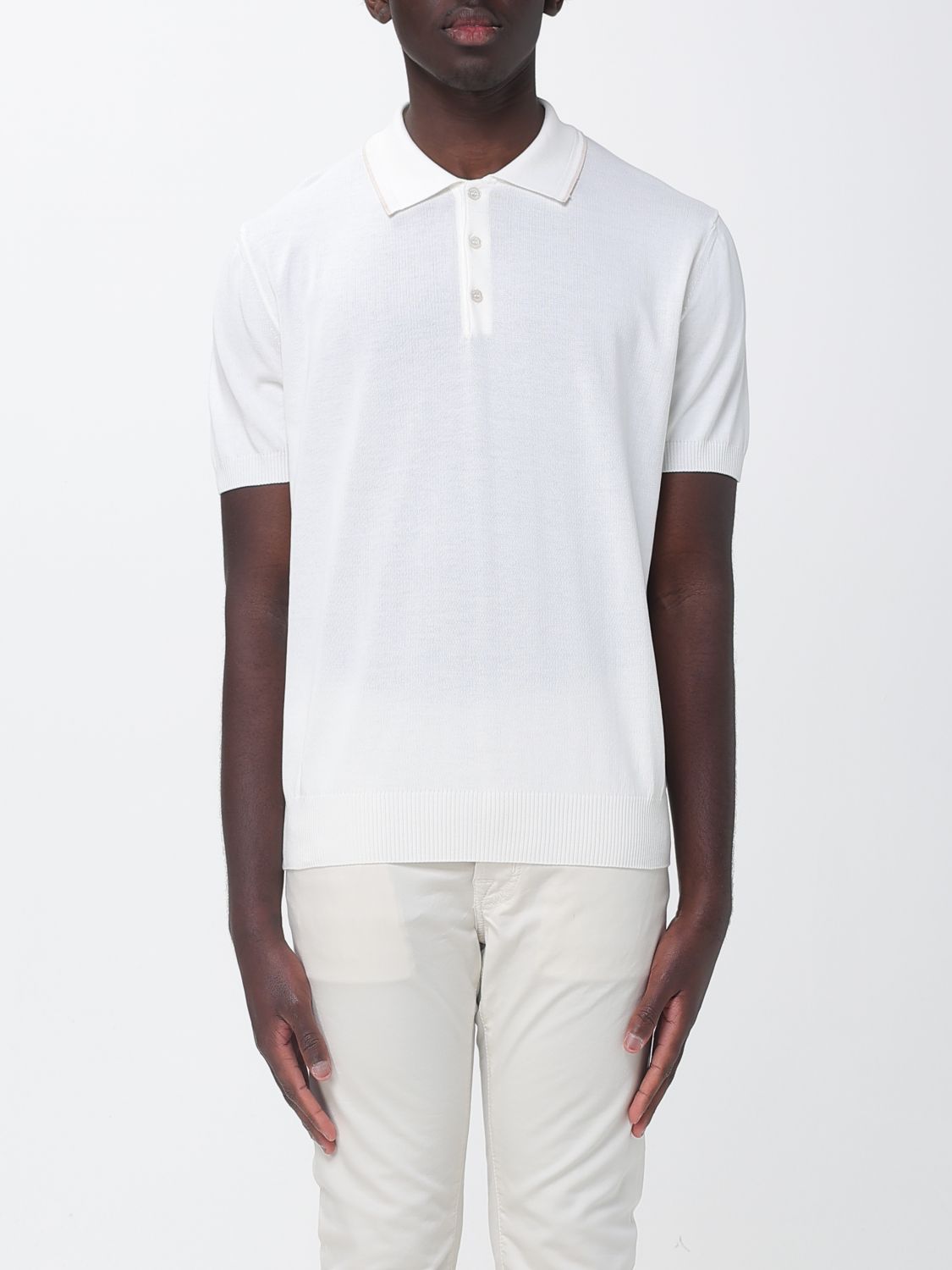 CANALI Cotton Knit Polo Shirt　CANALI コットンニットポロシャツ CANALI