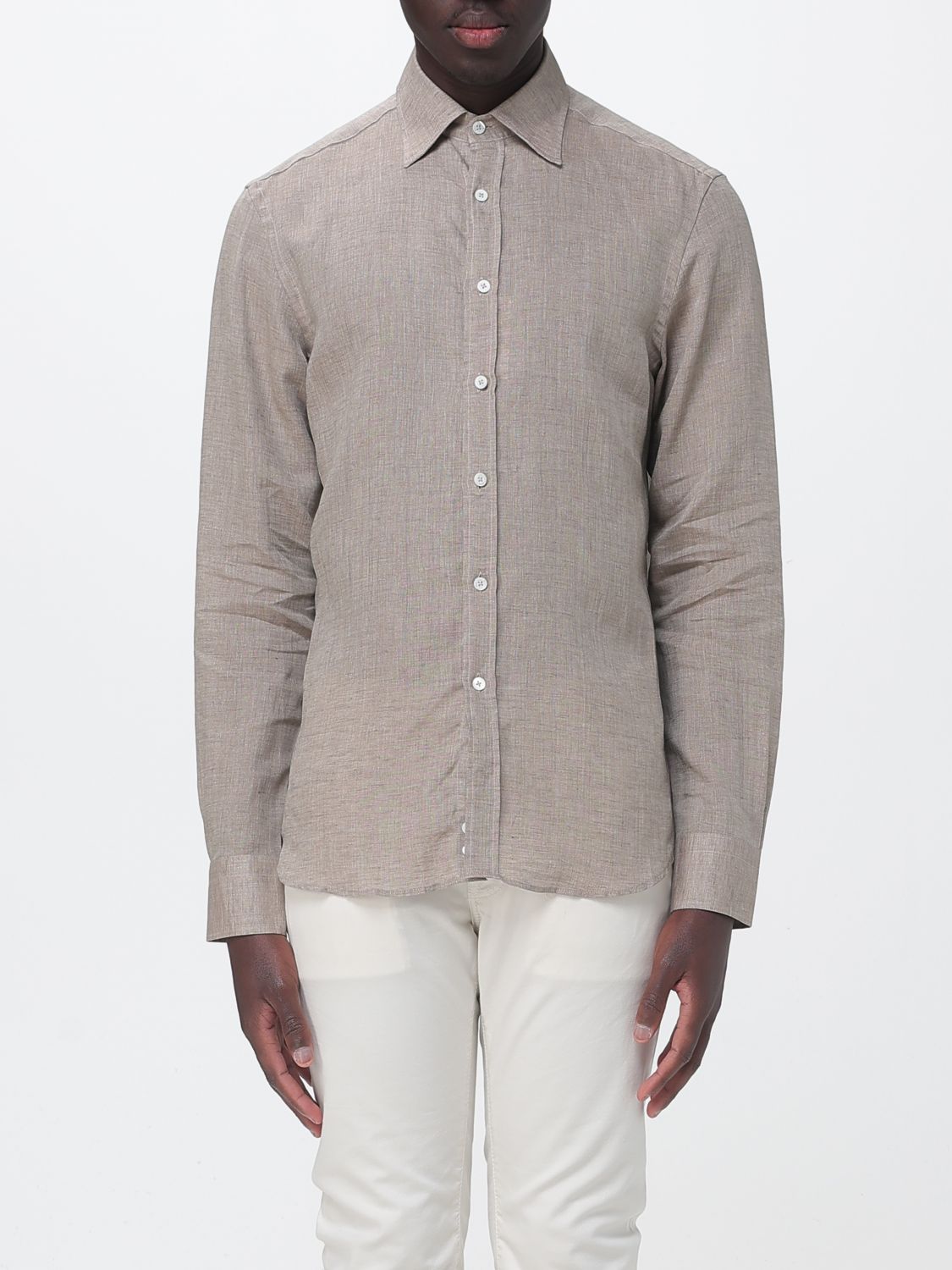 CANALI Basic Linen Shirt　CANALI ベーシックリネンシャツ CANALI