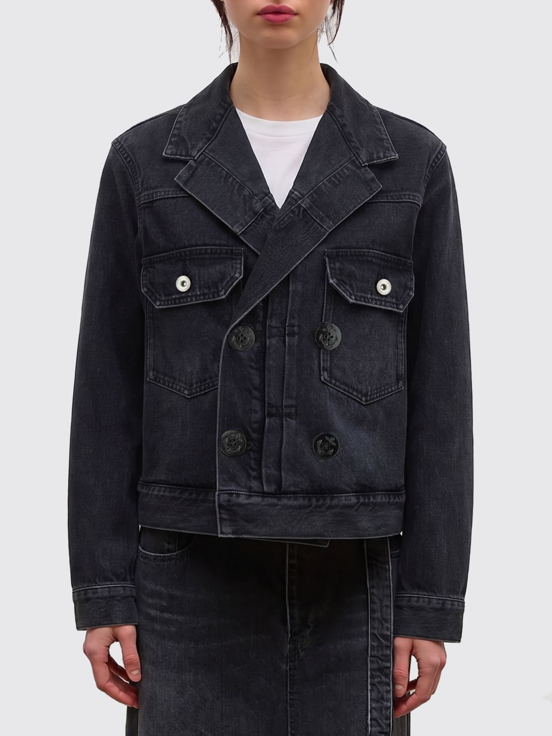 SACAI Double-Breasted Denim Jacket　SACAI ダブルブレスト デニム ジャケット SACAI
