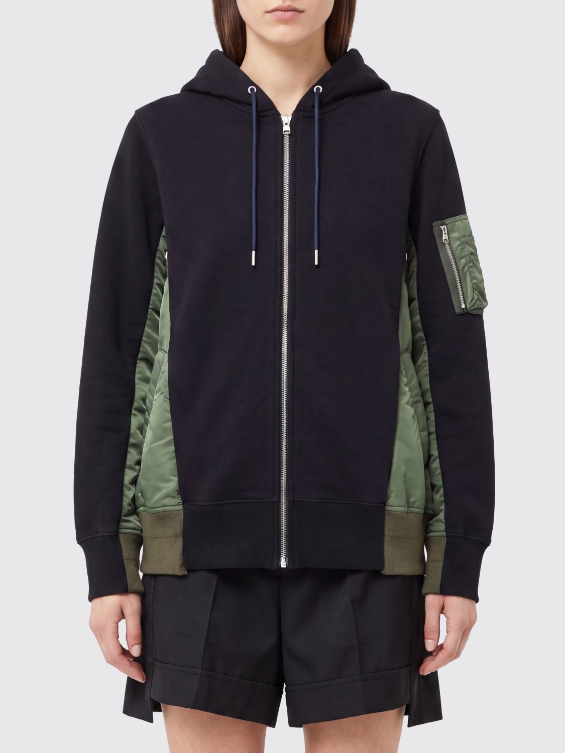 SACAI Cotton Blend Hoodie