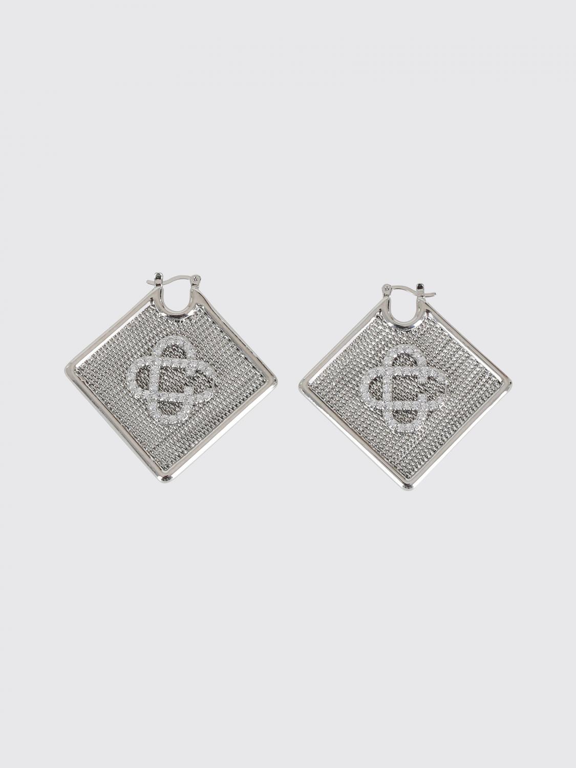 CASABLANCA Logo Silver Earrings　カサブランカ ロゴ シルバー ピアス CASABLANCA