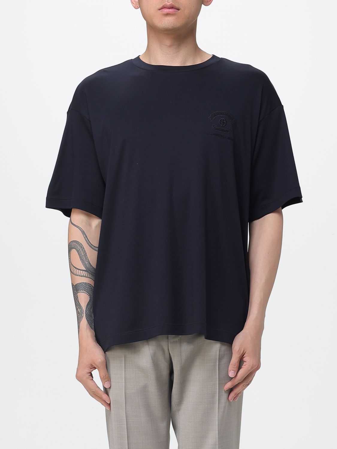 GIORGIO ARMANI Cotton Blend T-shirt　GIORGIO ARMANI コットンブレンド Tシャツ GIORGIO