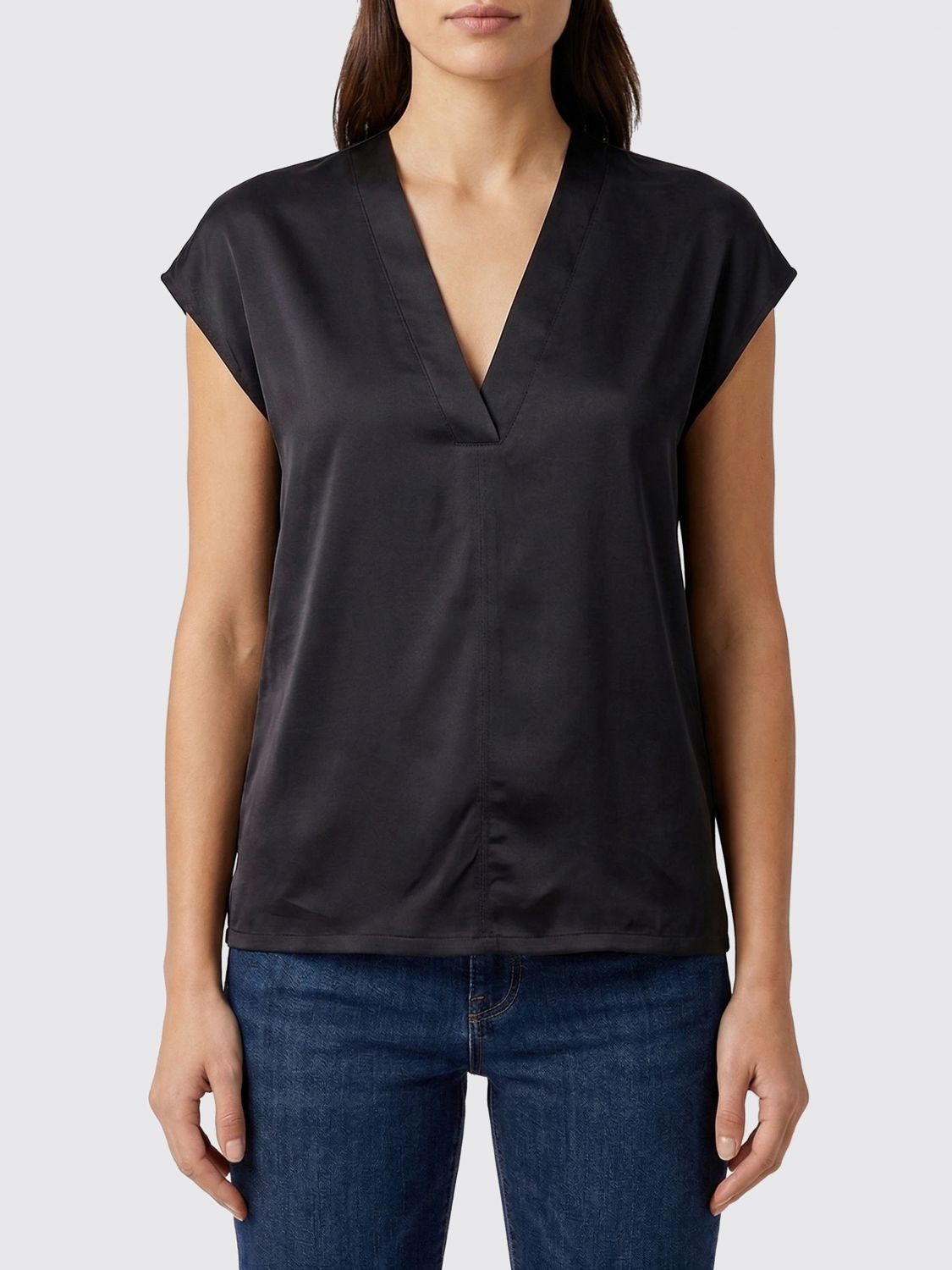 Thom Krom Viscose Top In Black
