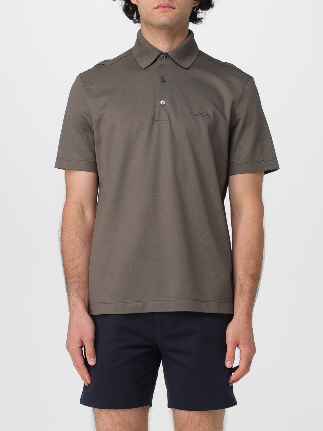 ZEGNA Polo Shirt Men color Green