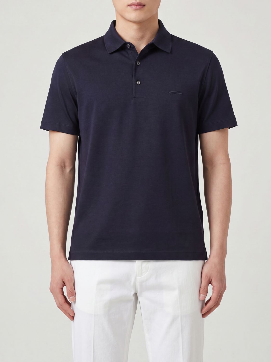 ZEGNA Polo in cotone con logo