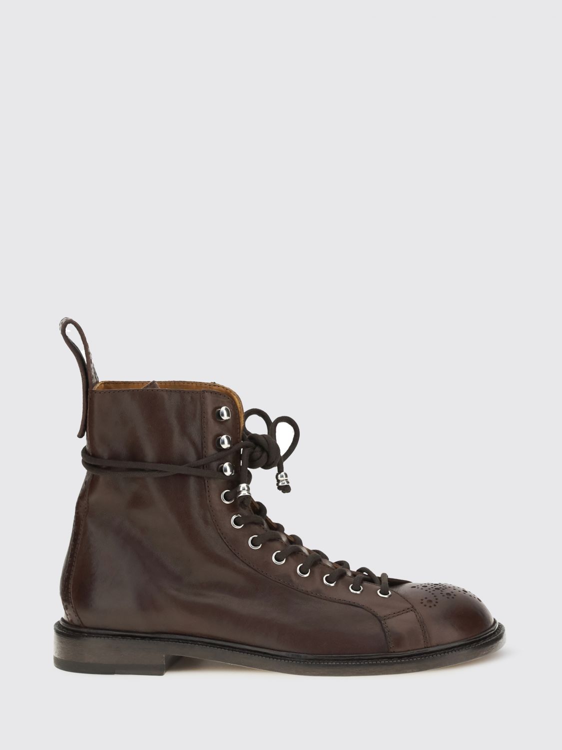 VERSACE Billy Leather Ankle Boots