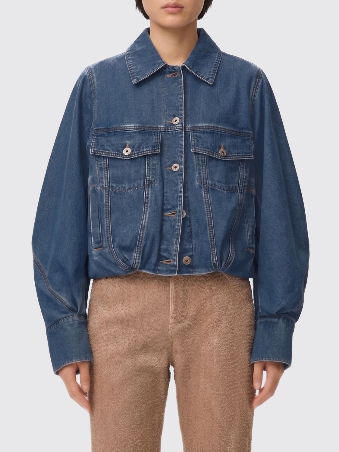 LOEWE LOEWE Jacket Woman color Blue　ロエベ ジャケット ウーマン カラー ブルー