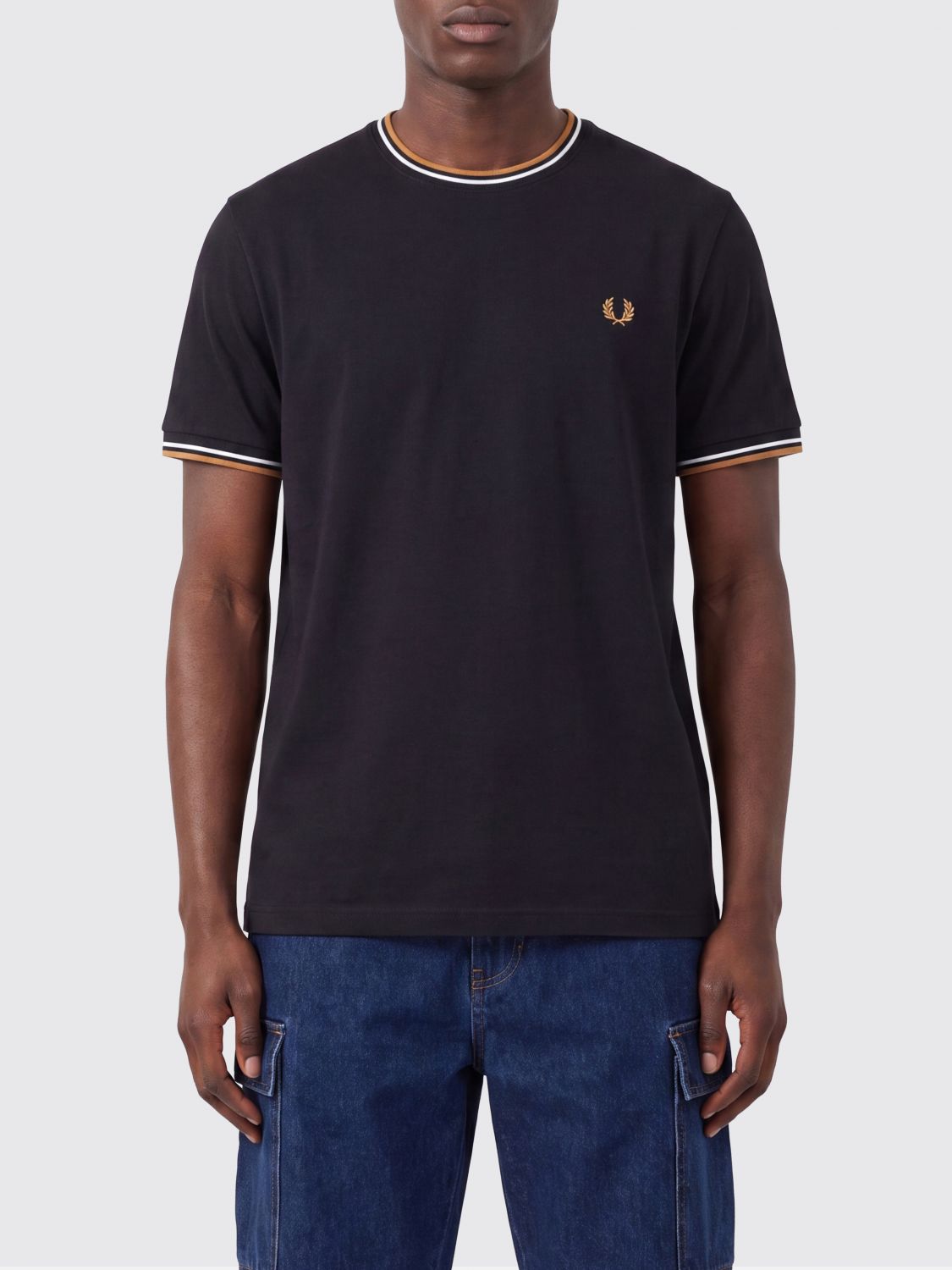 FRED PERRY T-shirt in cotone con logo