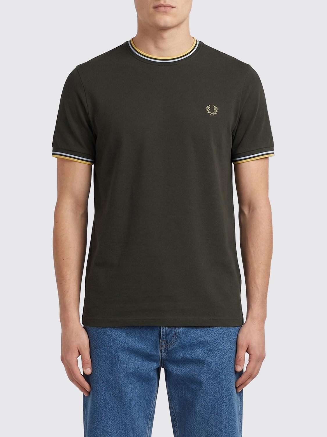 Fred Perry Cotton T-Shirt with Logo