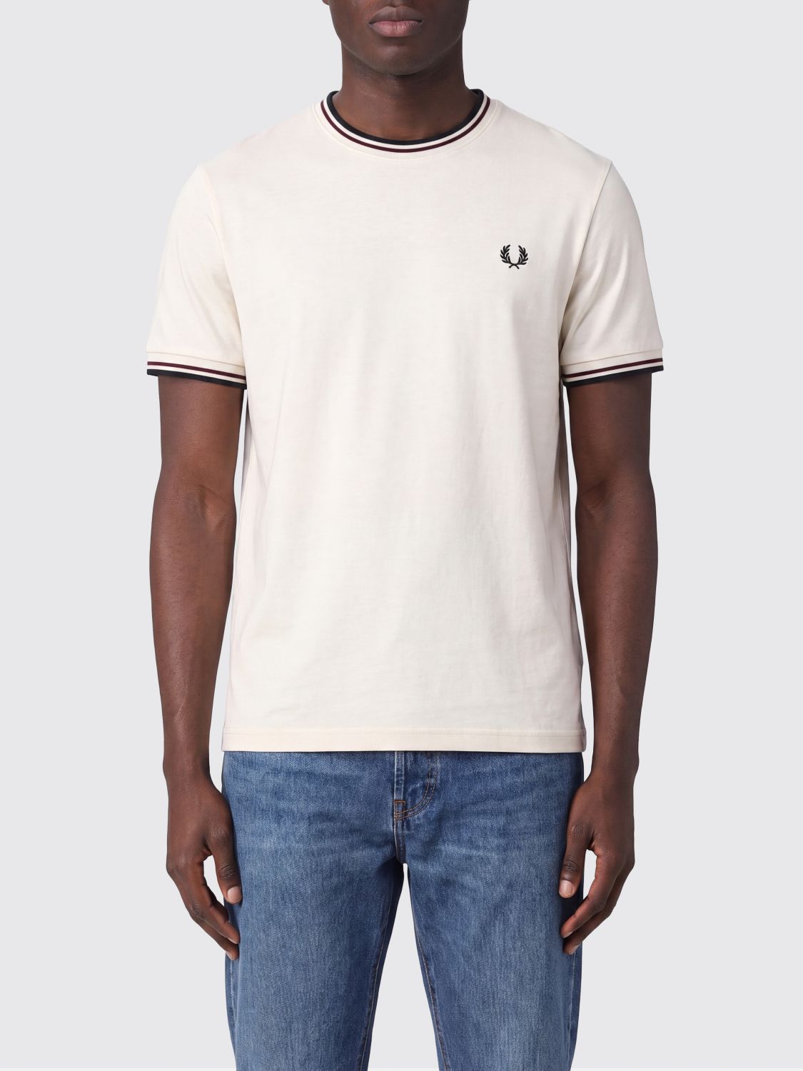 FRED PERRY T-shirt in cotone con logo