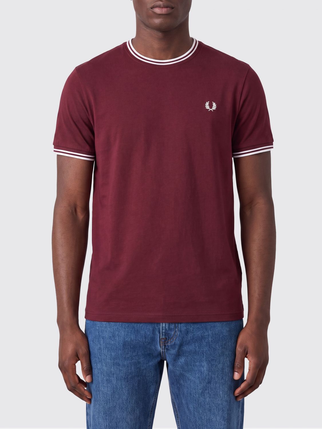 FRED PERRY T-shirt in cotone con logo