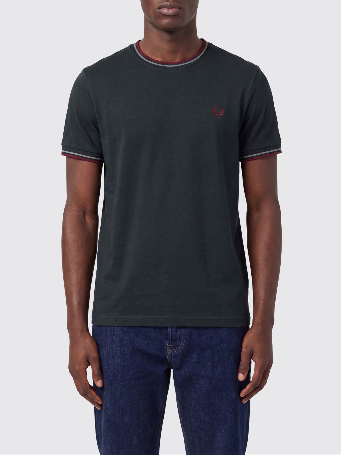 FRED PERRY T-shirt in cotone con logo