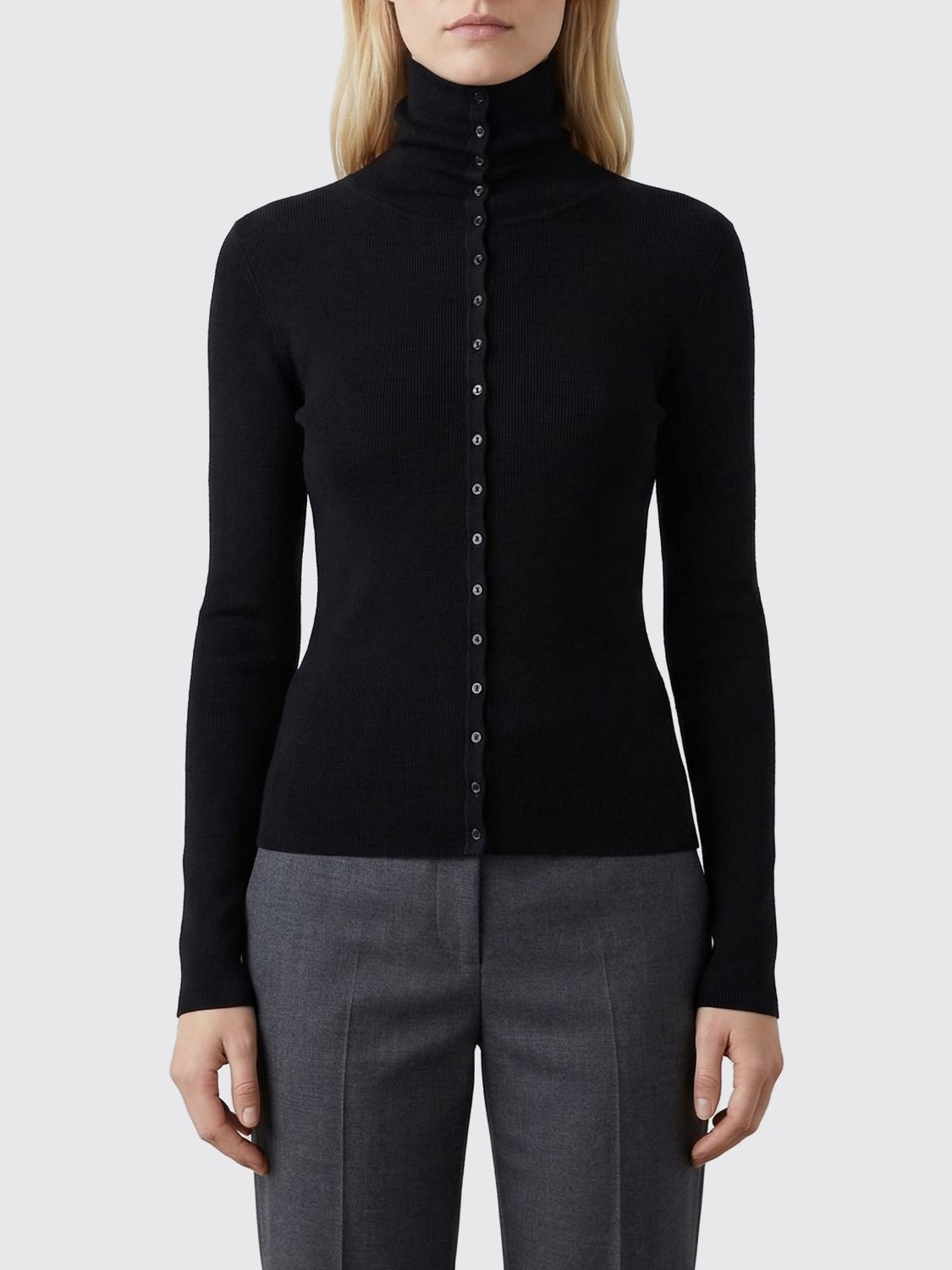 TOTEME Viscose Blend Turtleneck Cardigan　TOTEME ビスコースブレンド タートルネック カーディガン TOTEME