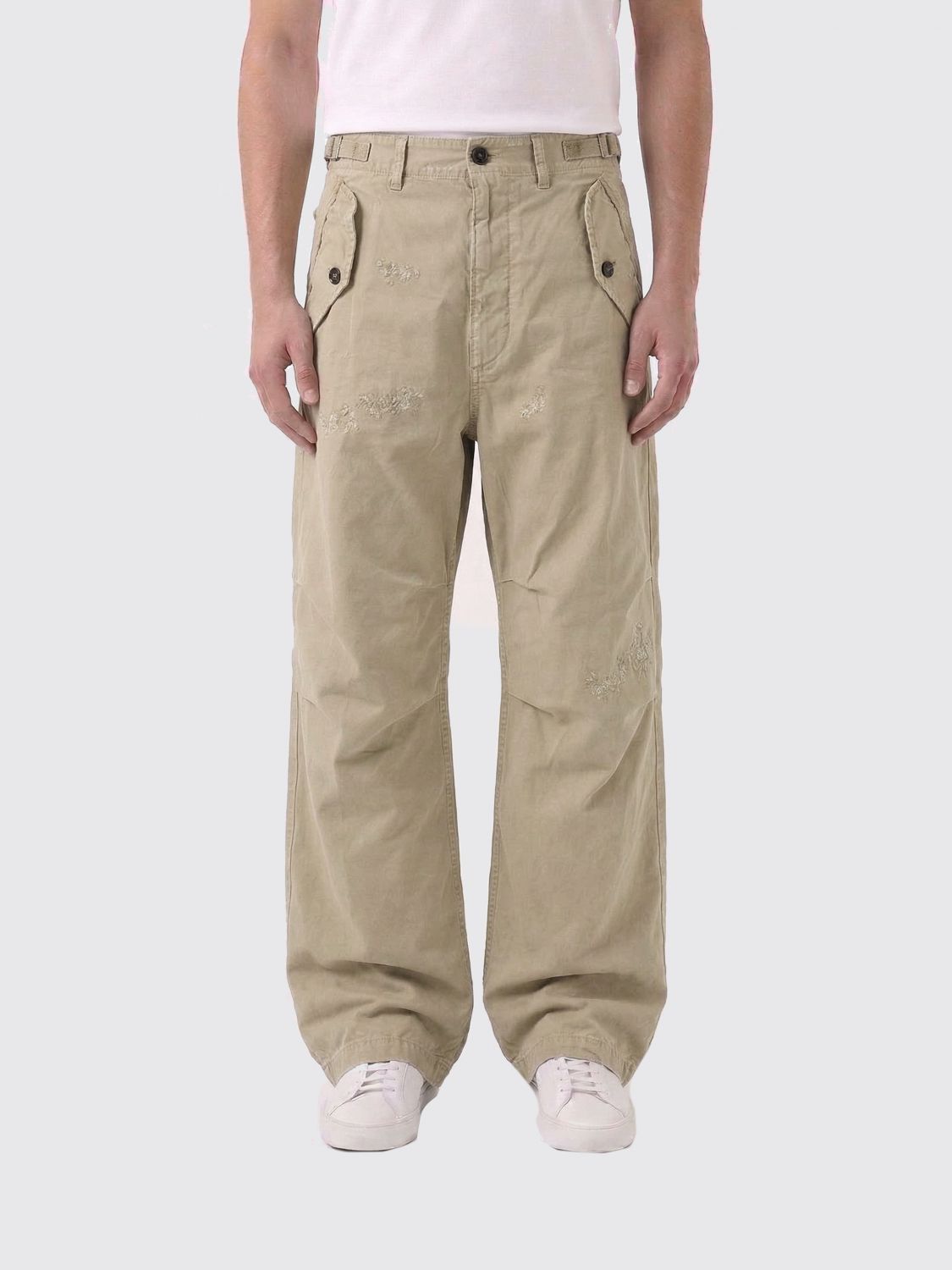 DSQUARED2 Cotton Wide Leg Trousers