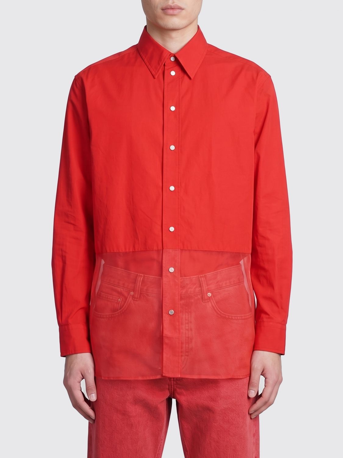 FENDI Camicia in nylon e organza