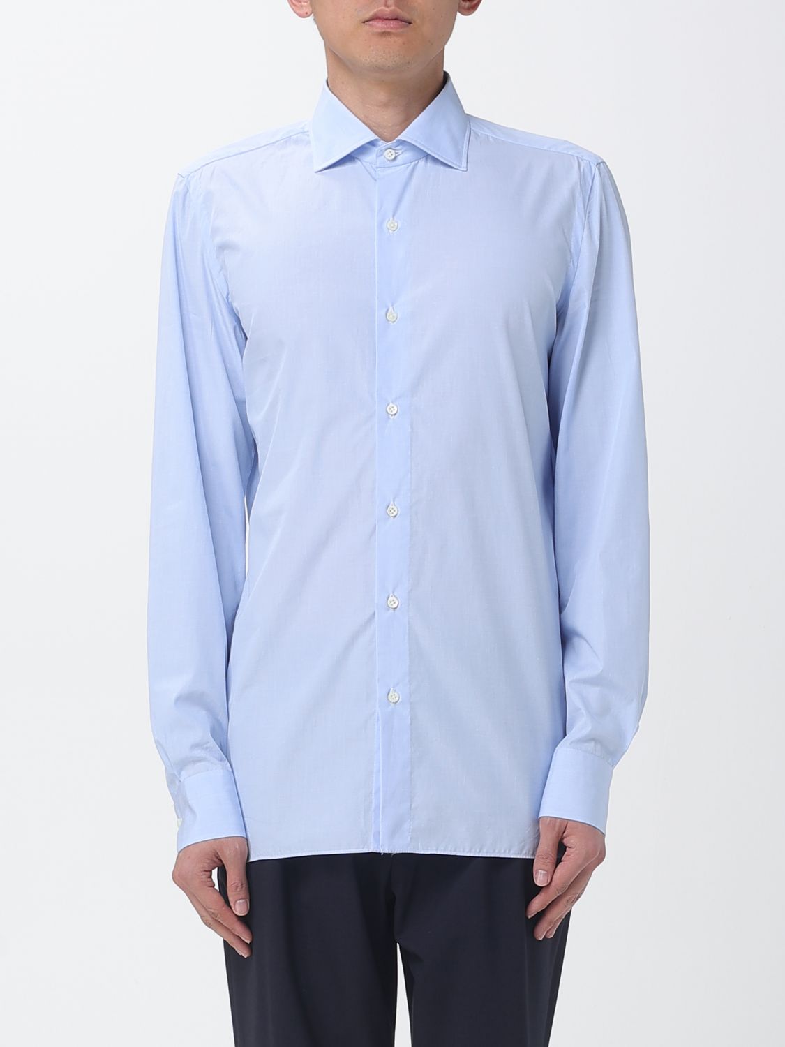 Luigi Borrelli Classic Striped Cotton Shirt