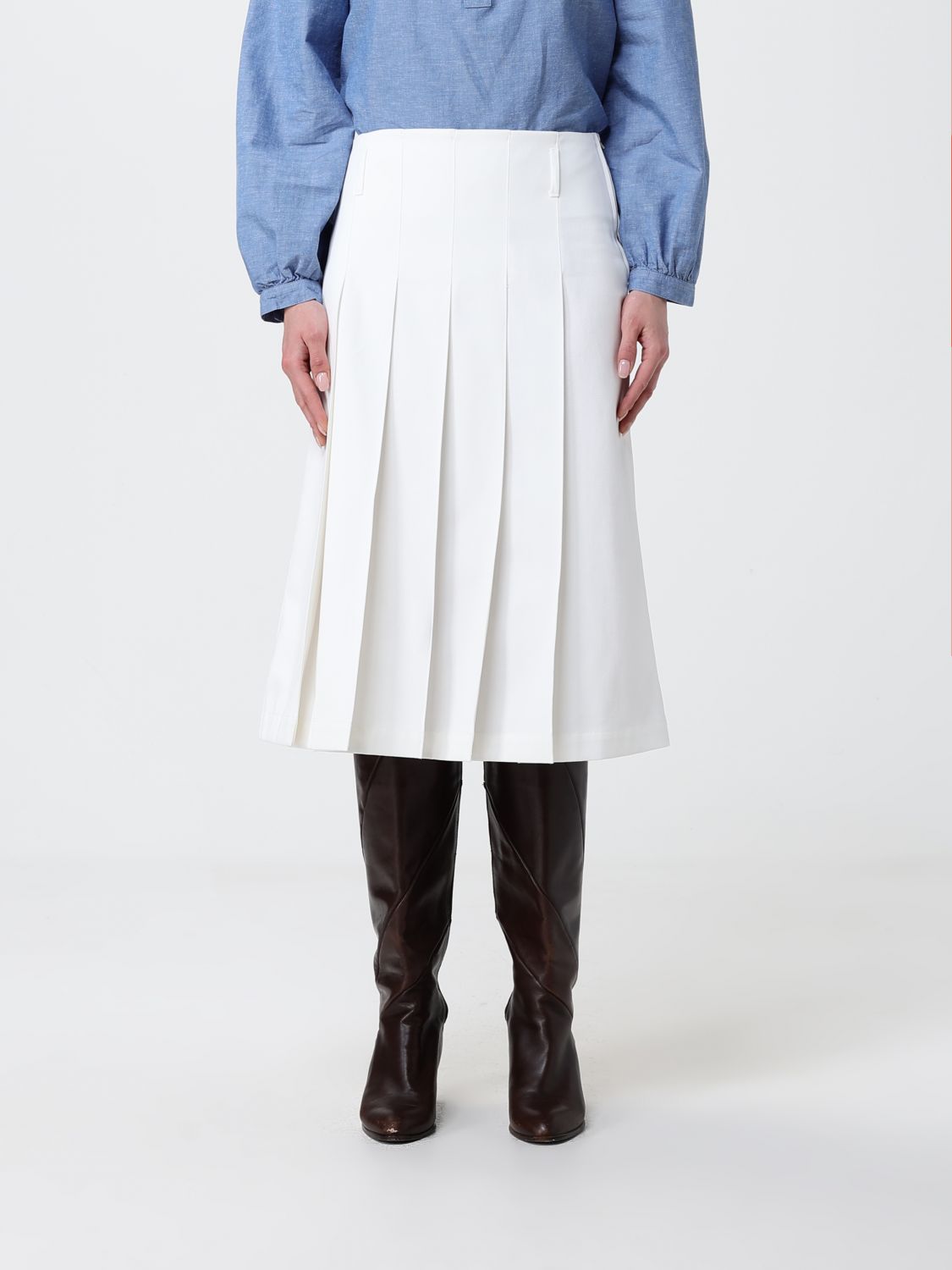 A. P.C. Gonna a pieghe in cotone organico