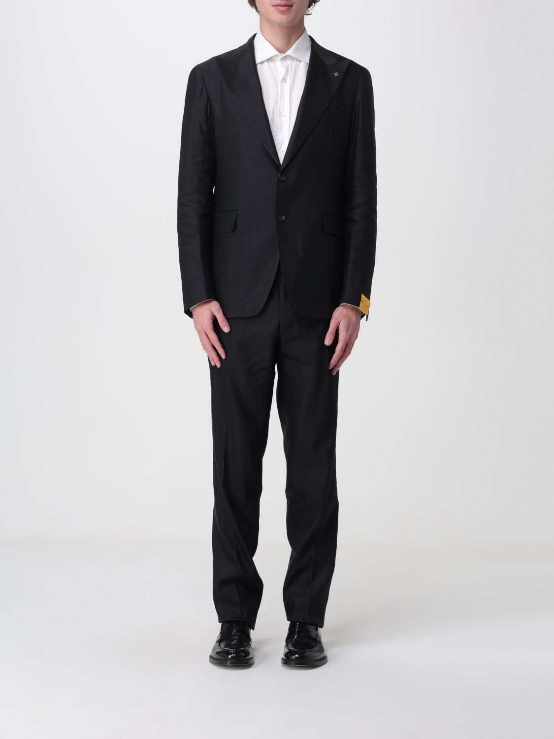TAGLIATORE Single-Breasted Linen And Viscose Dress TAGLIATORE