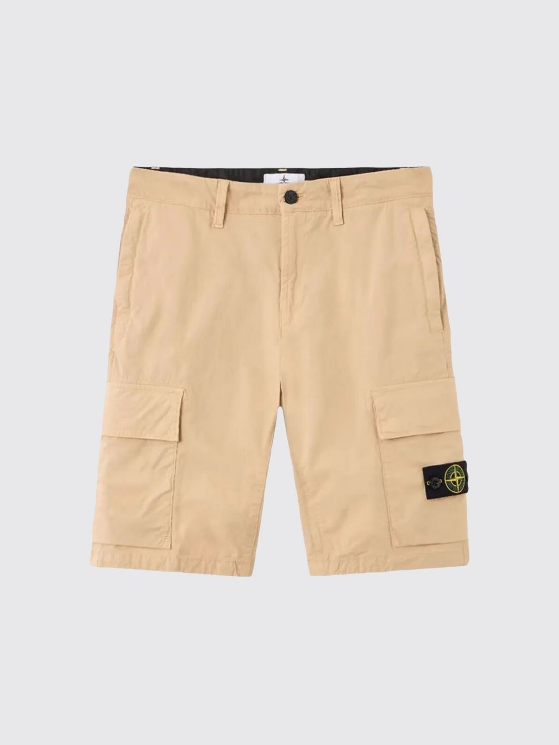 STONE ISLAND JUNIOR Cargo-Shorts aus Stretch-Baumwolle