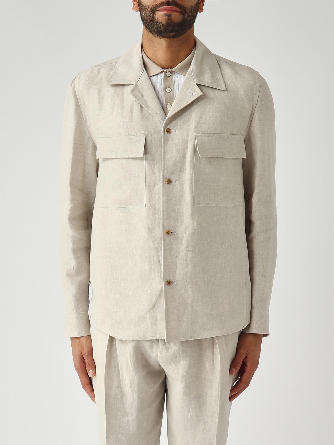 BRIGLIA 1949 Giacca camicia di lino