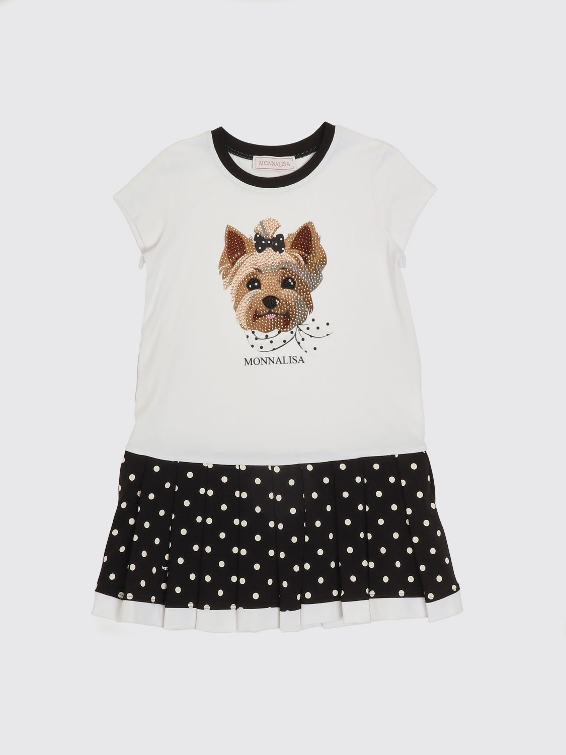 MONNALISA Mini-Kleid aus bedruckter Baumwolle