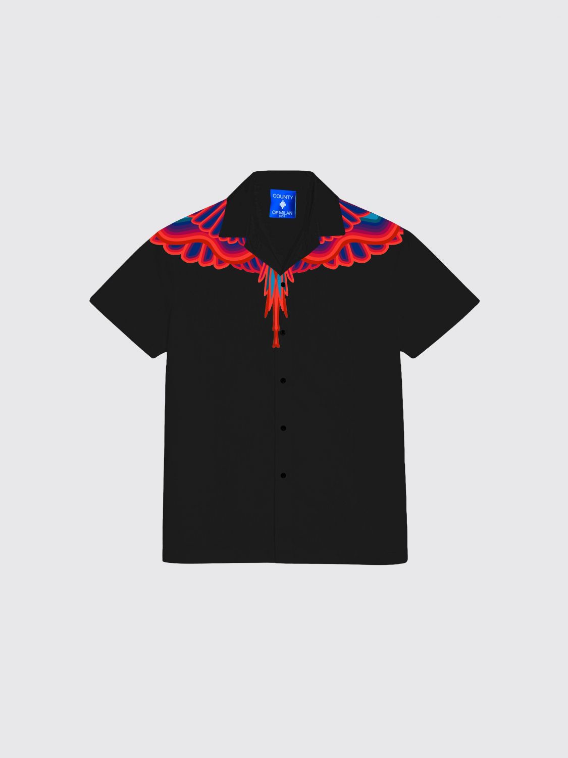 County of Milan Camicia casual in cotone con logo