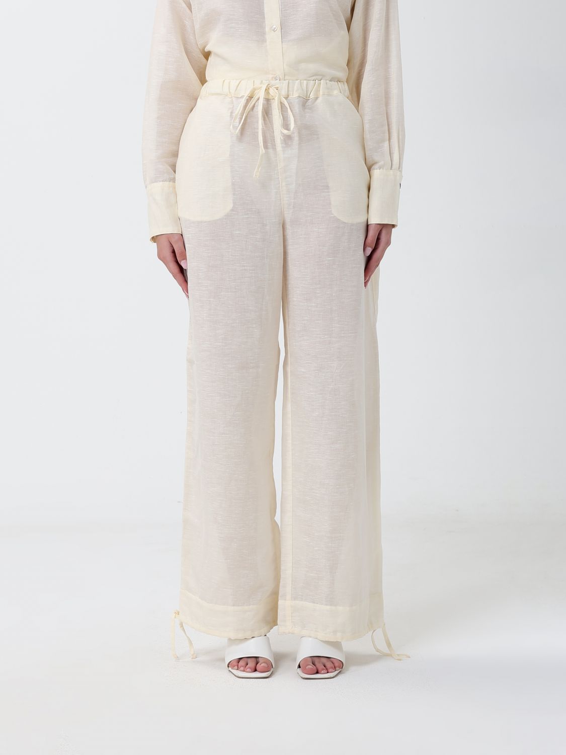 120% LINO Pantaloni Donna colore Giallo